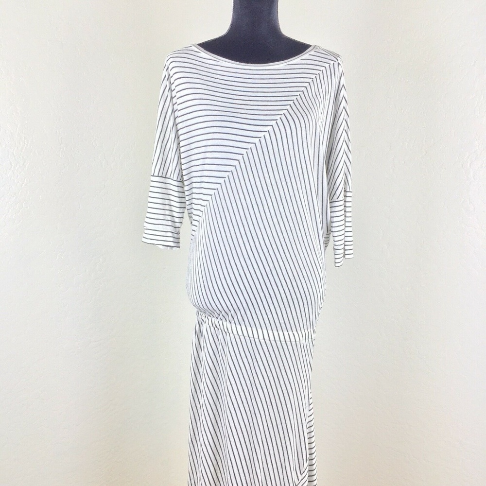 All Saints Cadie Stripe Midi Dress - Picture 6 of 7